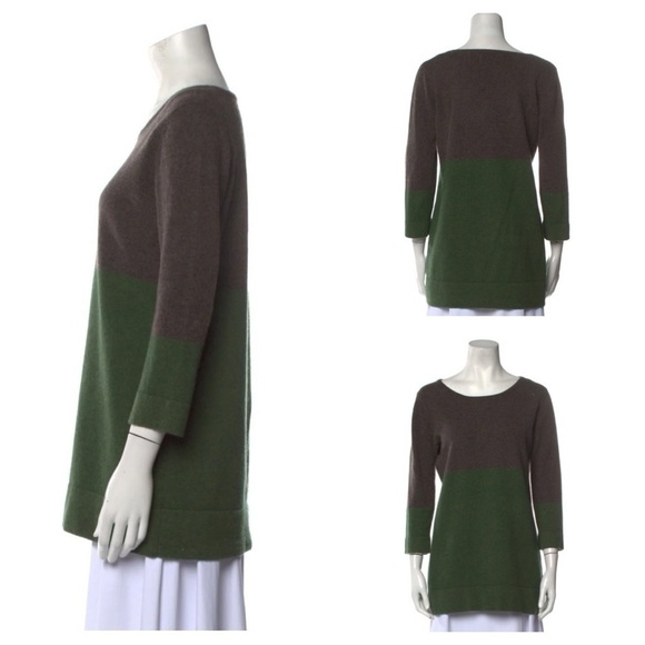NEIMAN MARCUS
Cashmere Colorblock Pattern Sweater size L - Picture 2 of 11